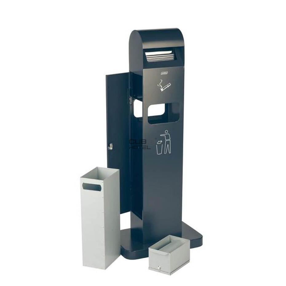 Cinzeiro Papeleira Retangular 2+8L Para Exterior